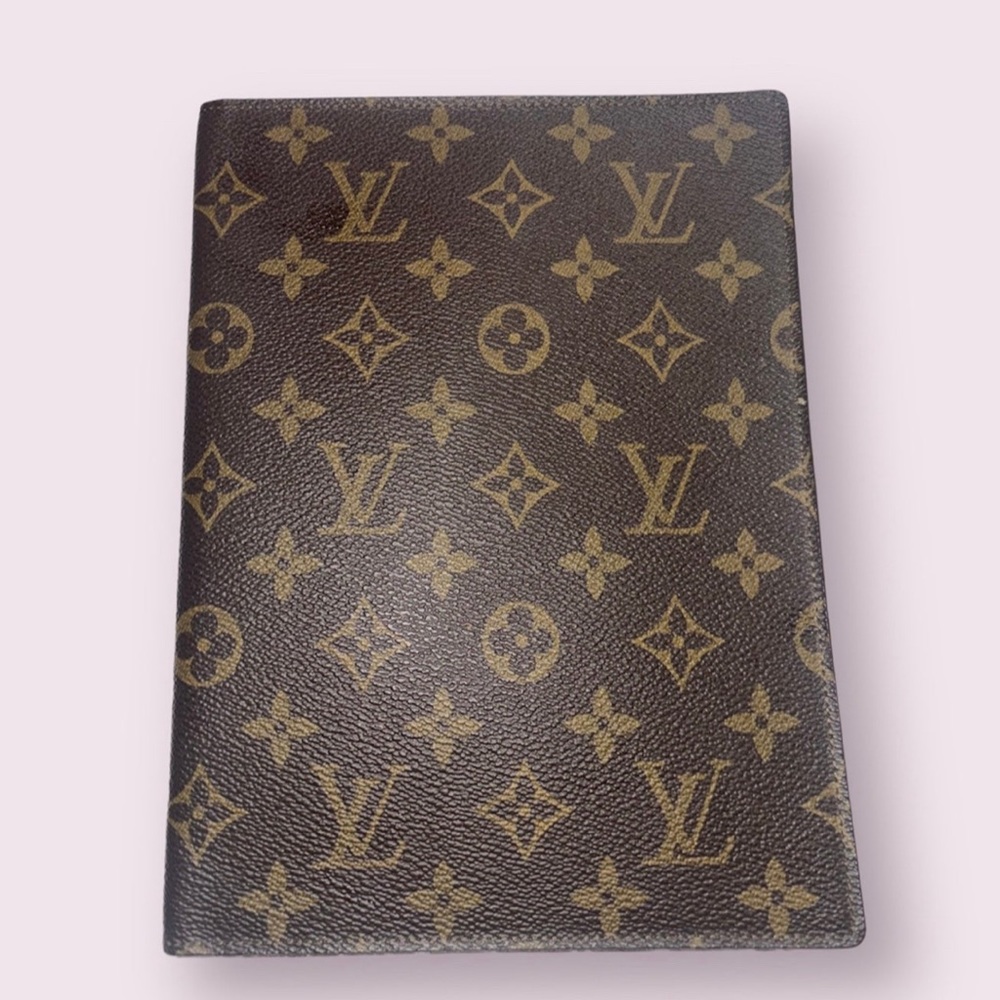 Rare vintage Louis Vuitton Monogram Agenda Bureau Note Cover. SOLD